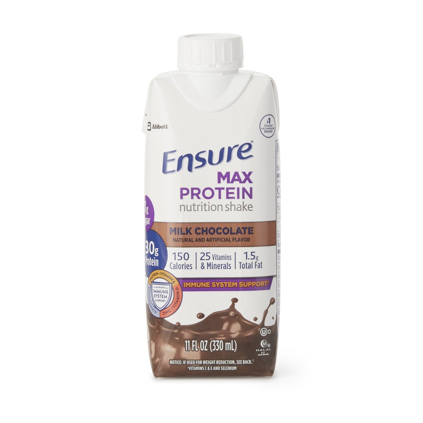Ensure® Max Protein Nutrition Shake, Chocolate, 11-ounce carton 66899