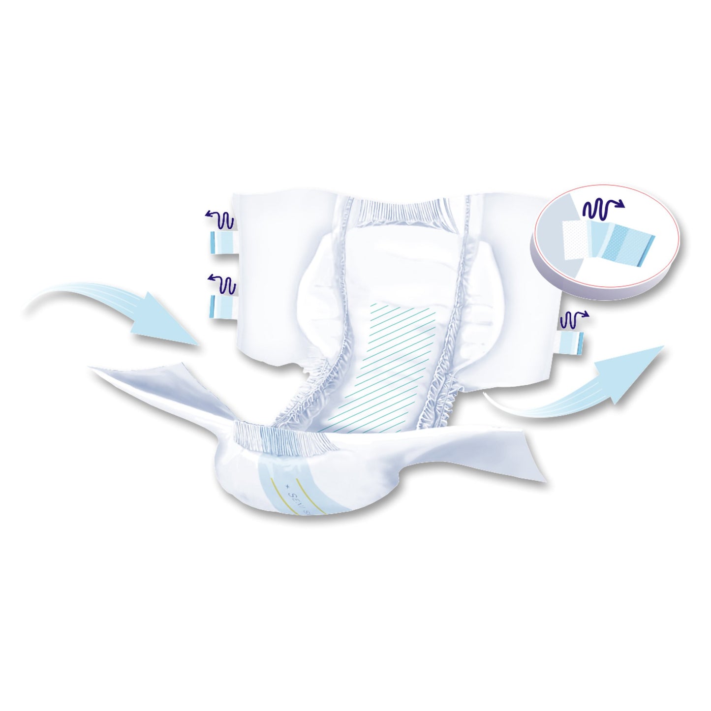 Seni® Super Heavy Absorbency Incontinence Brief, Large S-LA25-BS1