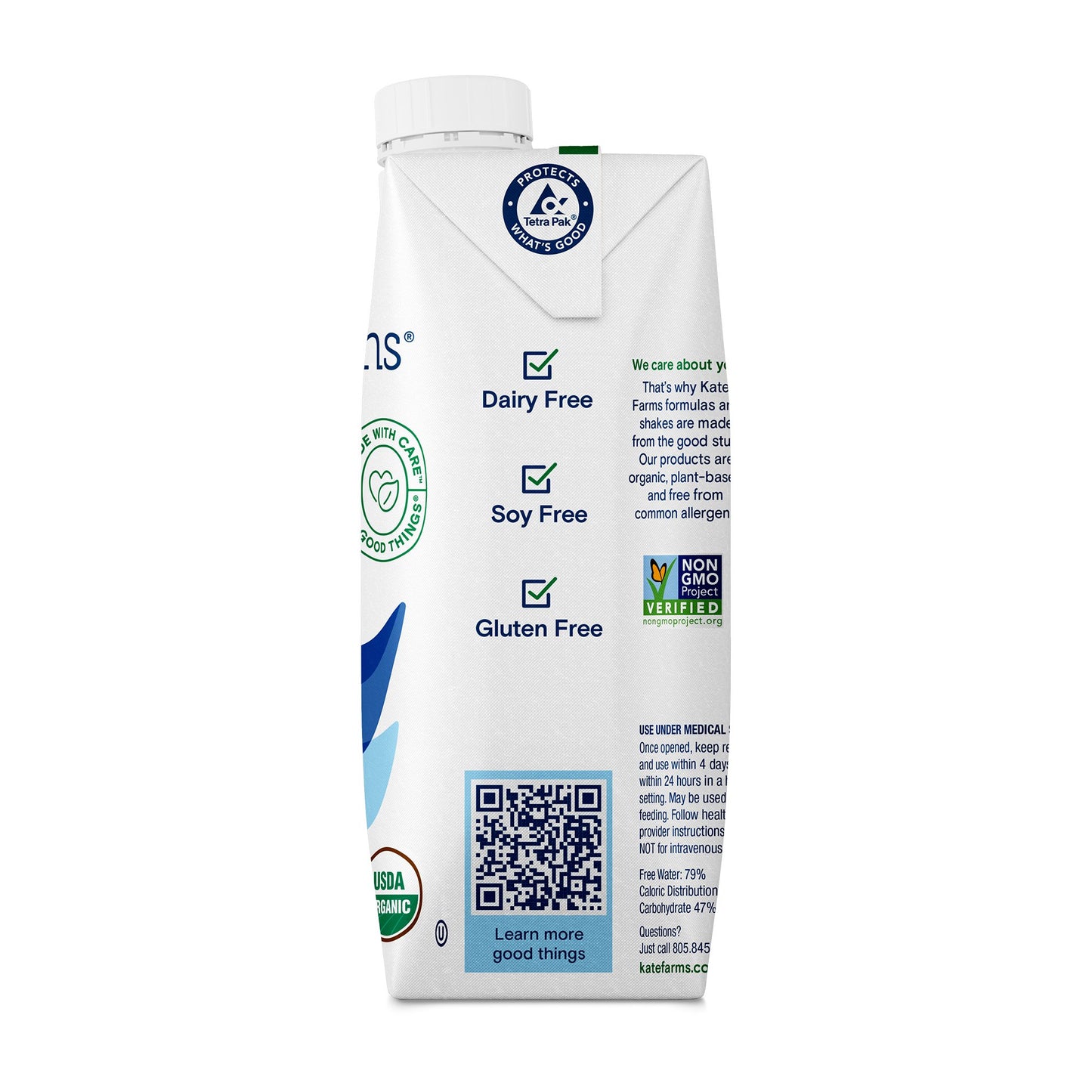 Kate Farms® Standard 1.0 Vanilla Sole-Source Nutrition Formula, 11-ounce carton 851823006683