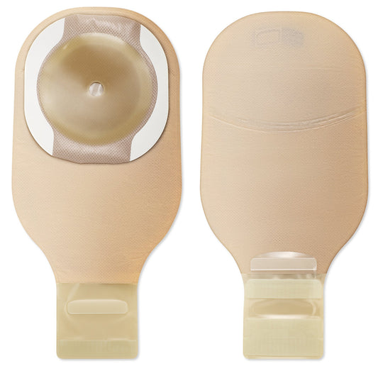 Ostomy Pouch Premier™ One-Piece System 12 Inch Length Flat, Pre-Cut 1-9/16 Inch Stoma Drainable - 8940