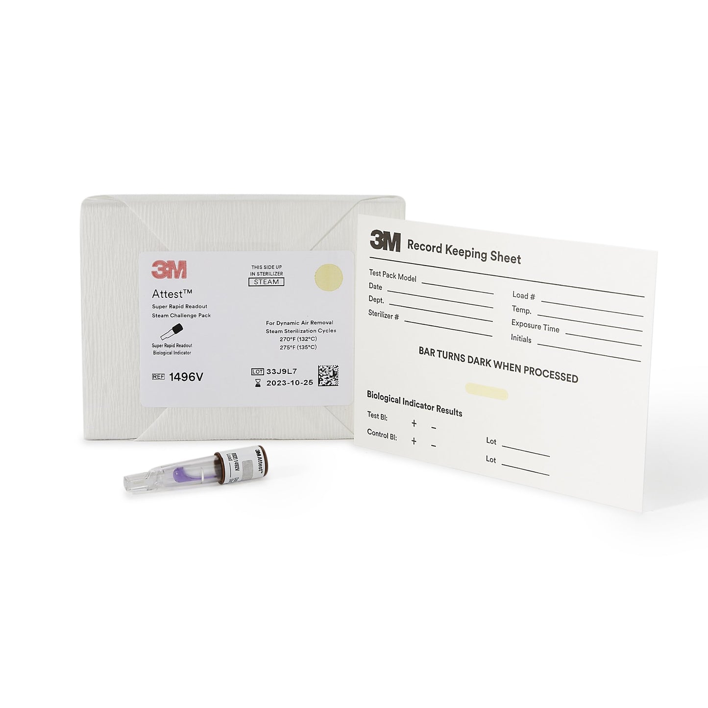 3M™ Attest™ Super Rapid Readout Sterilization BI Challenge Pack 1496V