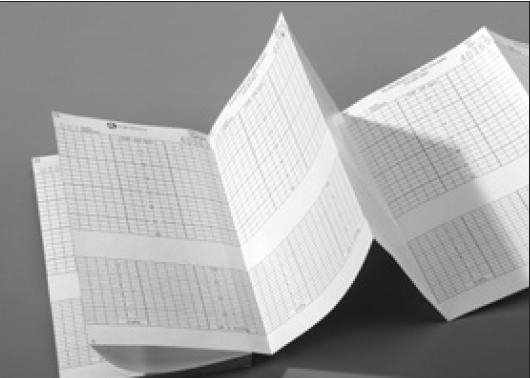 Recording Chart Paper Vital Signs® Z-Fold Red Grid - 2009828-CAO