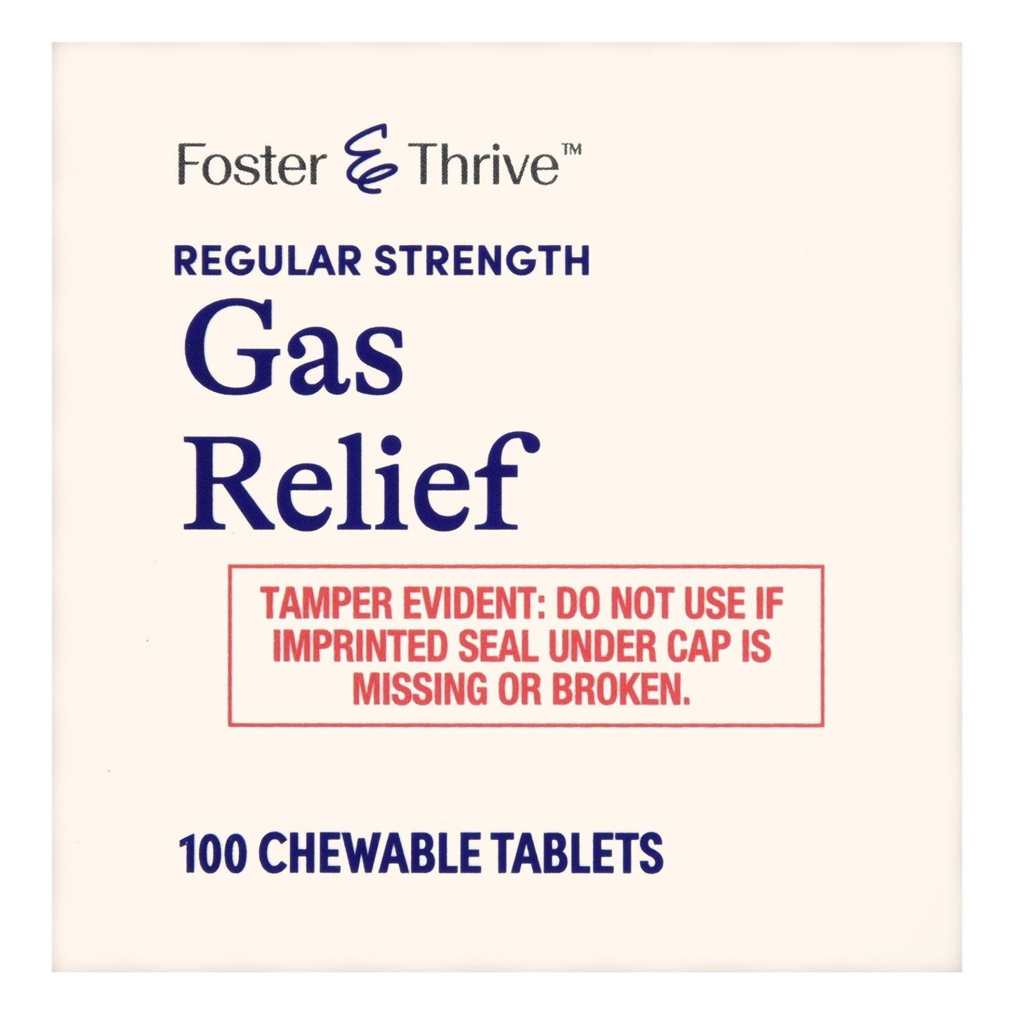 Foster & Thrive™ Gas Relief 80 mg Simethicone Chewable Tablets, Mint Flavor 70677106702