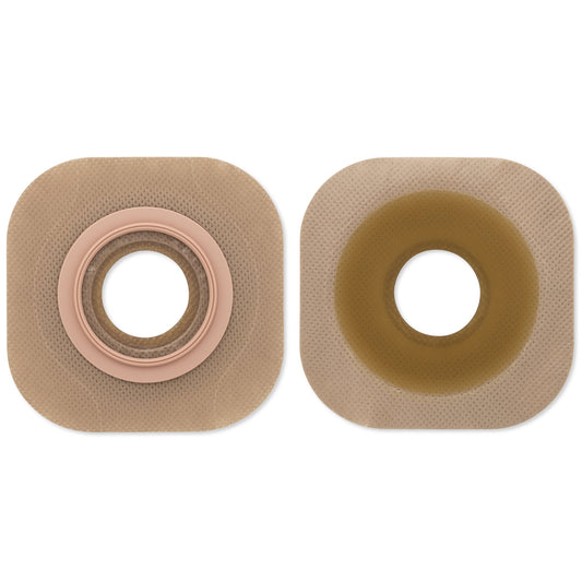 Ostomy Barrier New Image™ Flextend™ Precut, Extended Wear Adhesive Tape 44 mm Flange Green Code System Hydrocolloid 5/8 Inch Opening - 14701