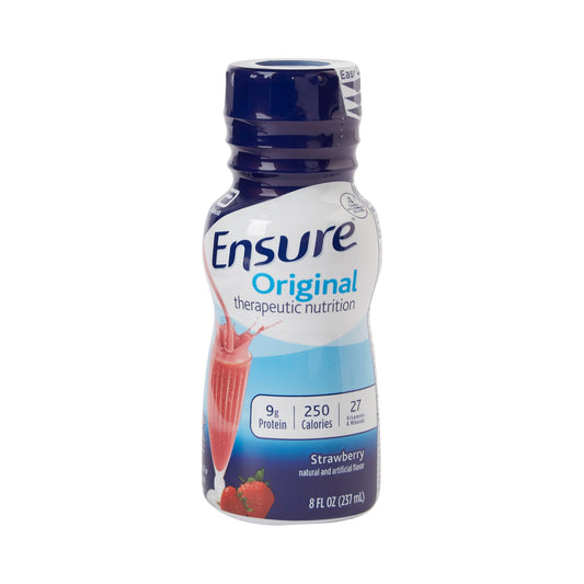 Oral Supplement Ensure® Original Therapeutic Nutrition Shake Strawberry Flavor Liquid 8 oz. Bottle - 58295