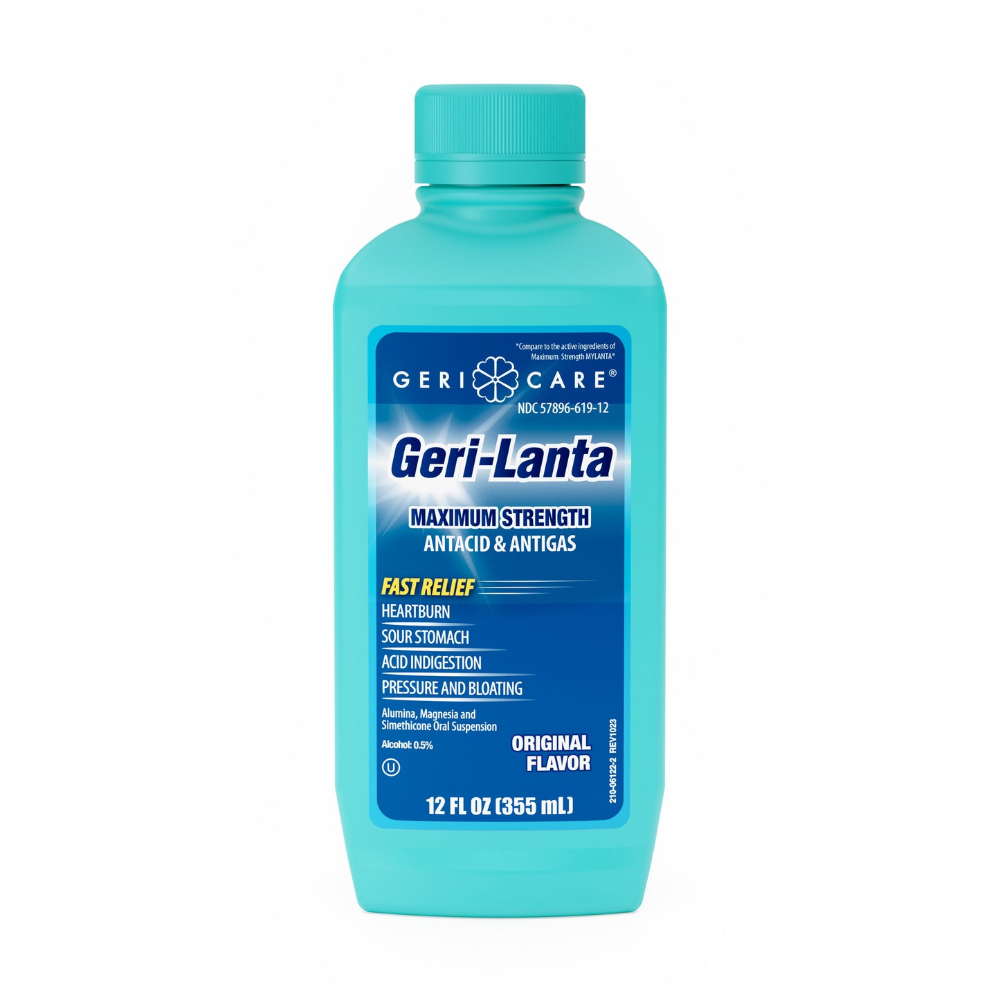 Antacid Geri-Care® 400 mg - 40 mg Strength Oral Suspension 12 oz. - XMYL-12-GCP