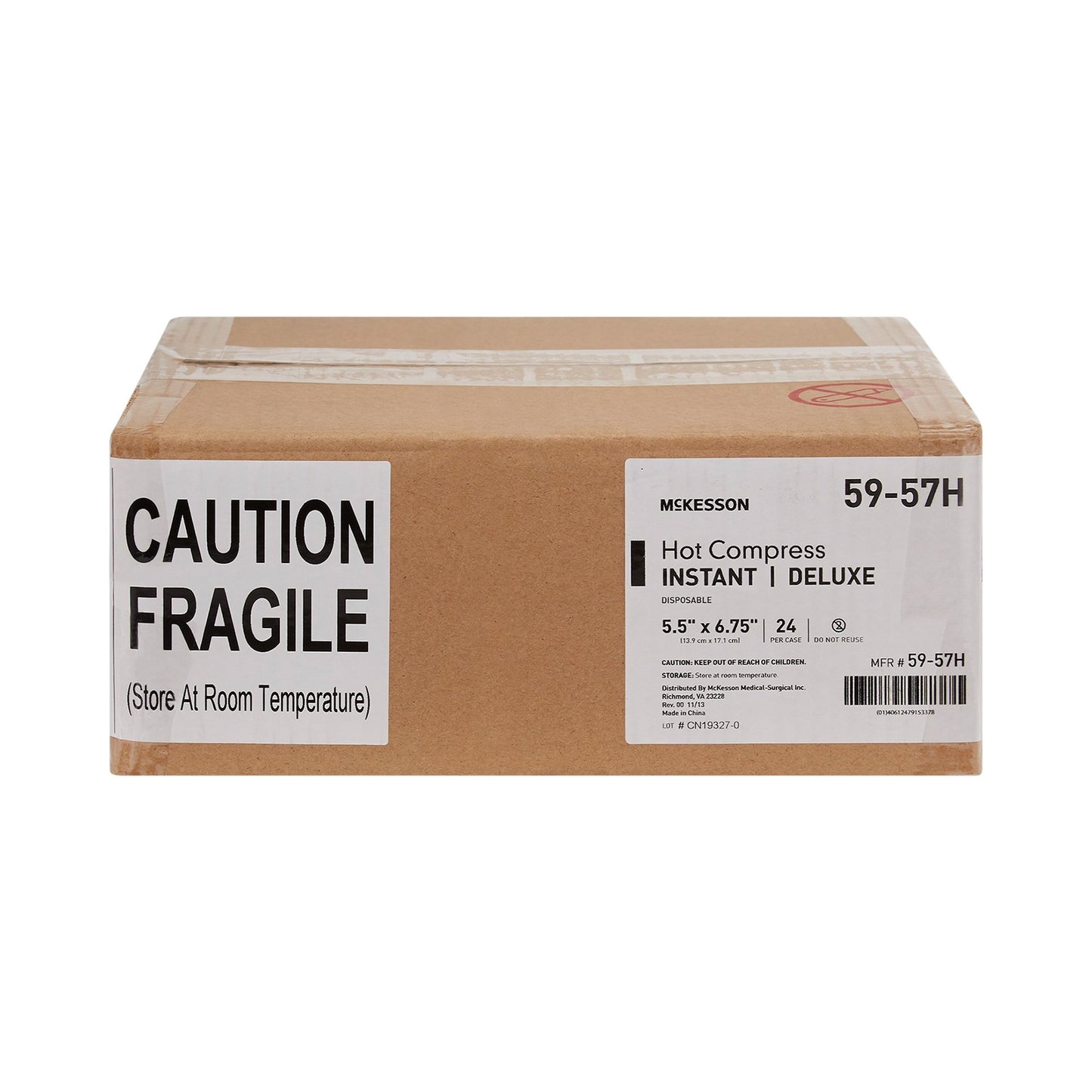 McKesson Deluxe Instant Hot Pack, 5½ x 6¾ Inch 59-57H