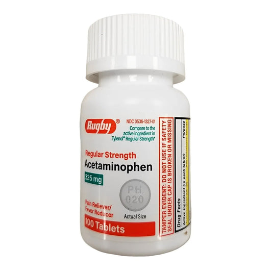 Pain Relief 325 mg Strength Acetaminophen Tablet 100 per Bottle 00536132701