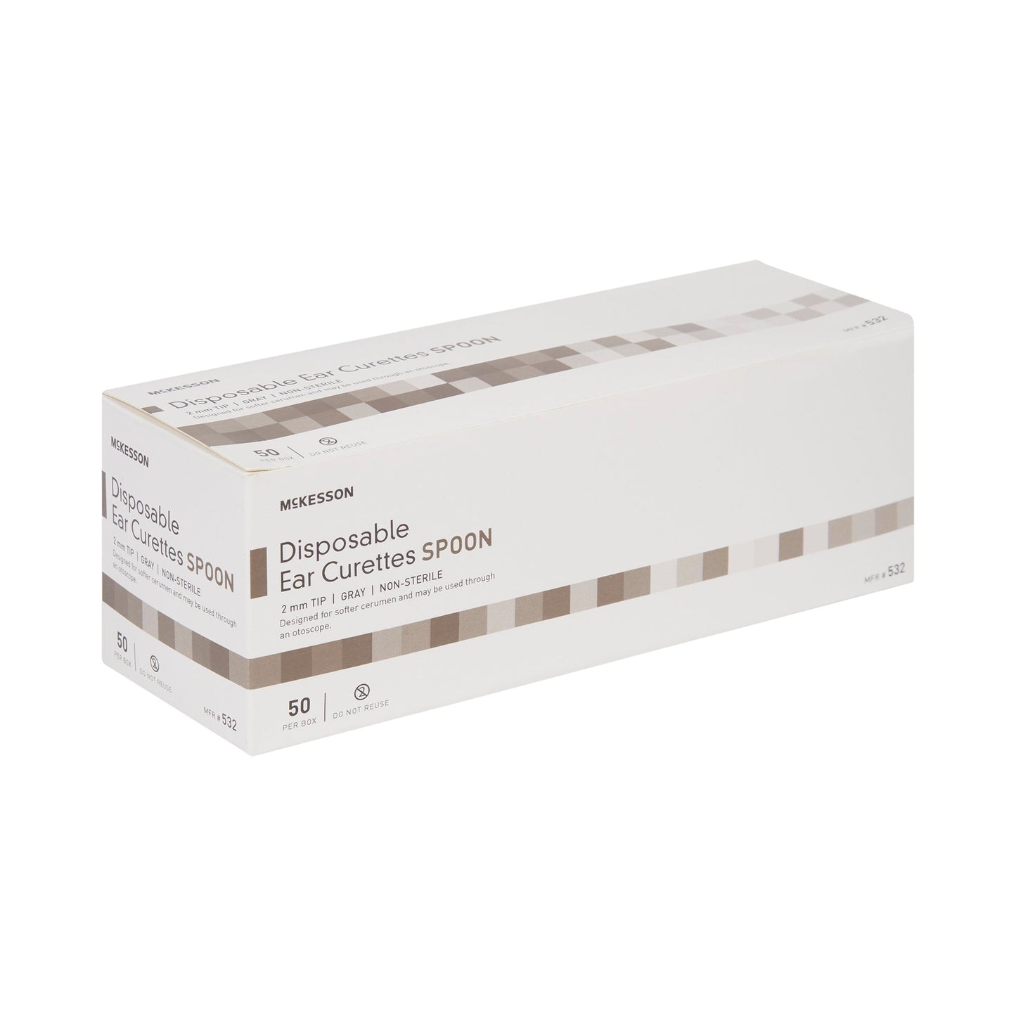 McKesson Ear Curette, 2 mm, Cup Tip 532