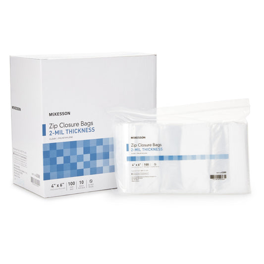 McKesson 4 X 6 Inch Zip Closure Bag 4588