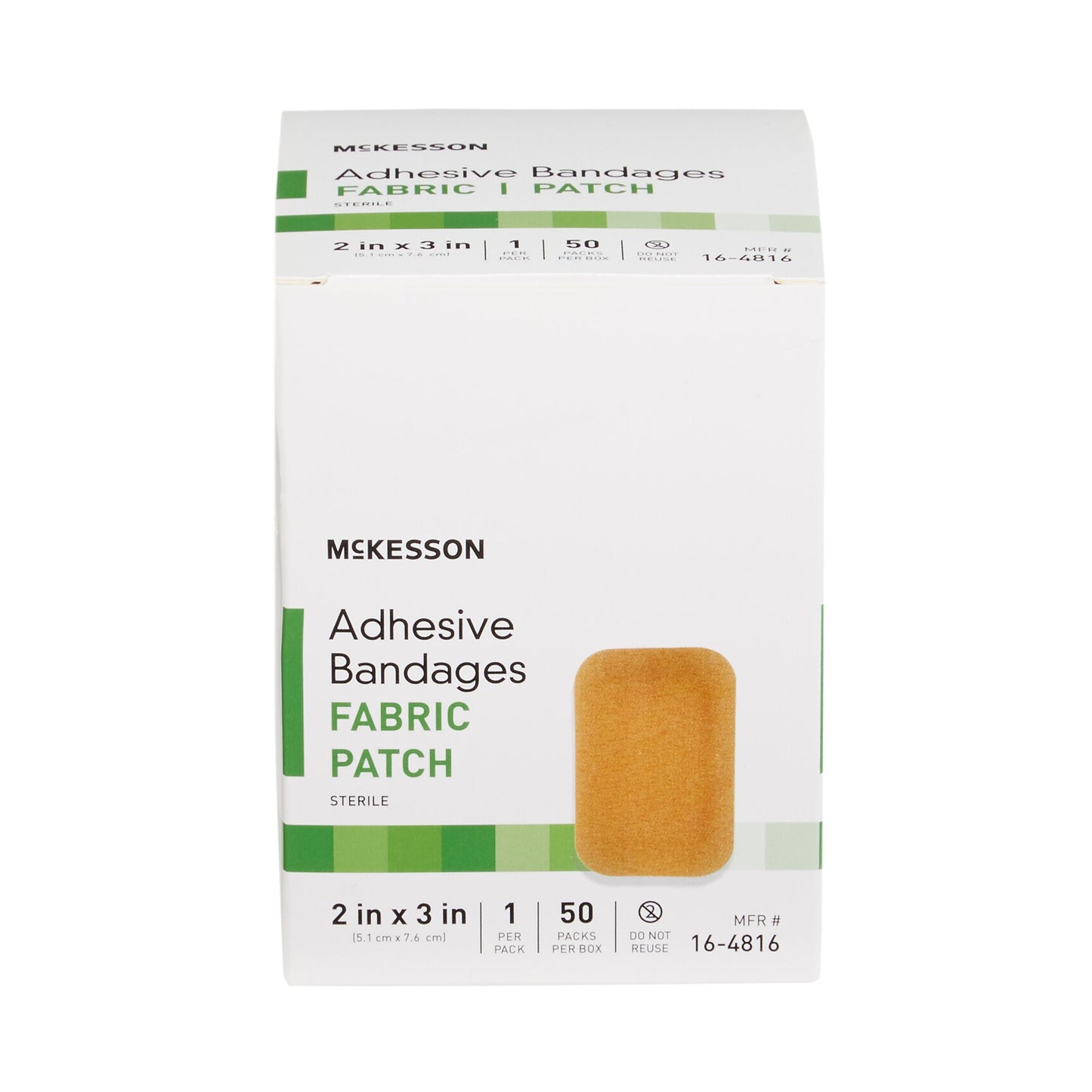 McKesson Tan Adhesive Strip, 2 x 3 Inch 16-4816