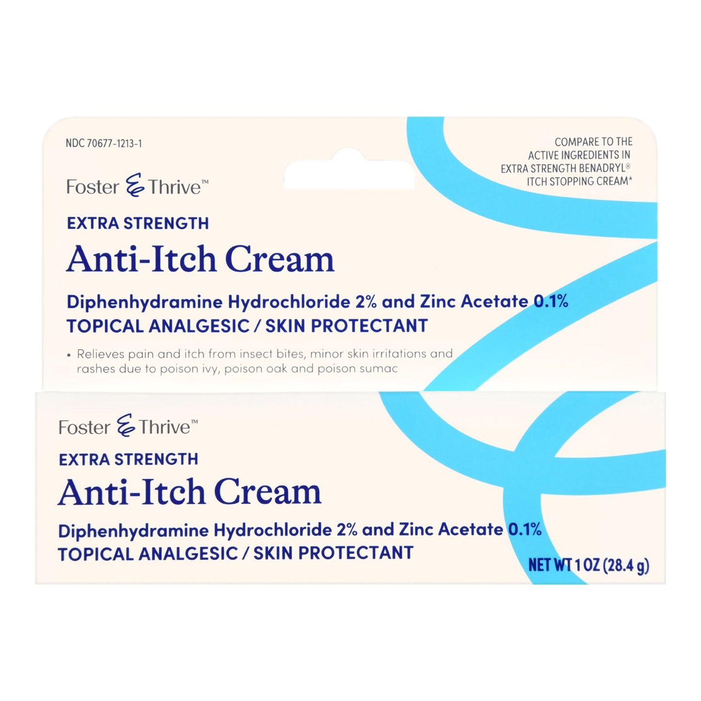 Foster & Thrive™ 2% Diphenhydramine HCl Itch Relief Cream 70677121301