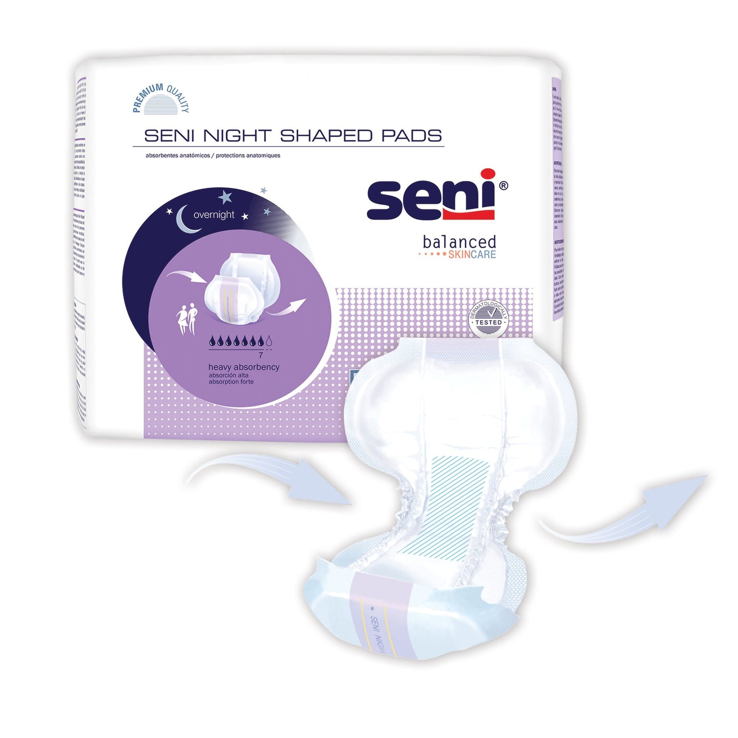 Seni® Night Shaped Pads S-PL08-PS1