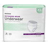 Unisex Adult Absorbent Underwear McKesson Pull On with Tear Away Seams X-Large Disposable Heavy Absorbency - UWEXTXL