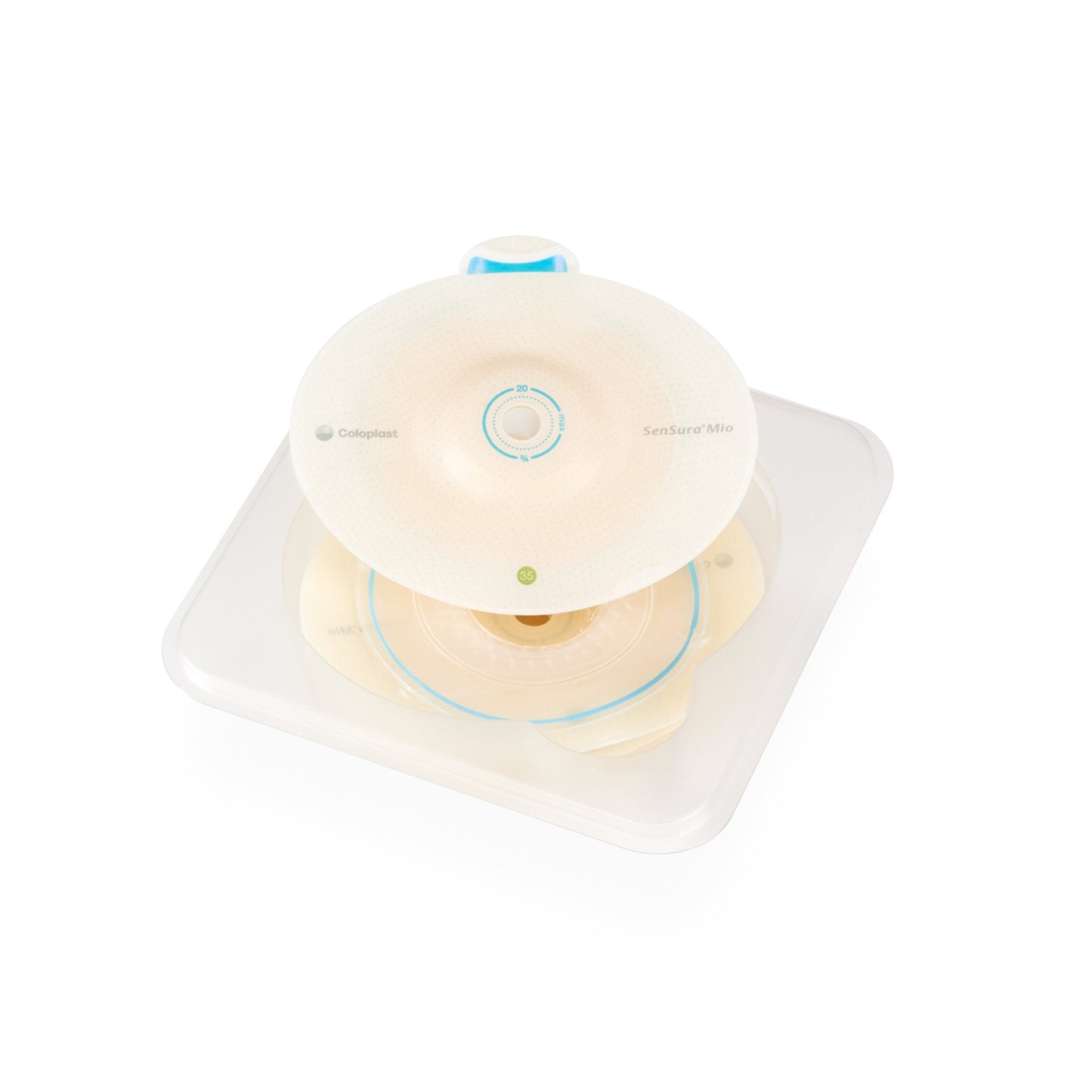 SenSura® Mio Convex Flex Ostomy Barrier, Trim to fit 10 – 20 mm Stoma Opening 16471