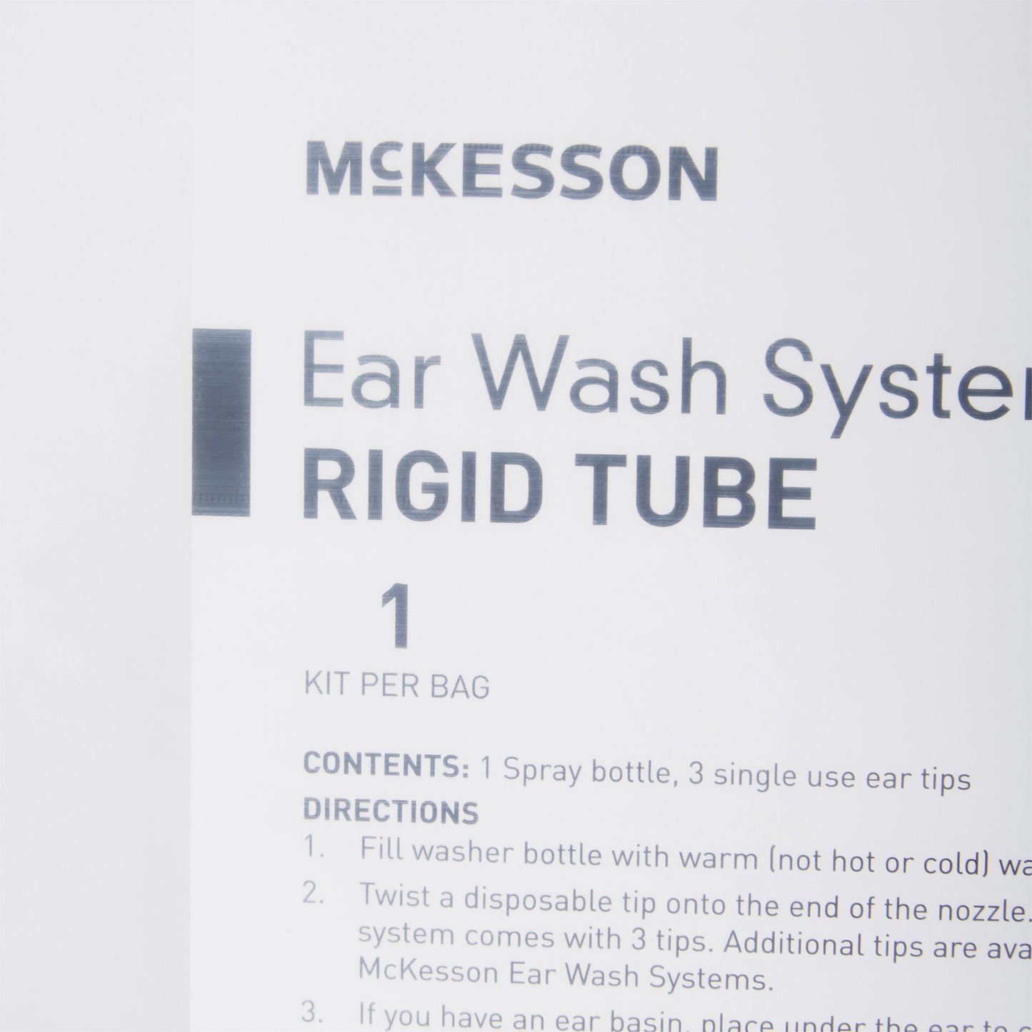 McKesson Ear Wash System with Rigid Tube and Three Eartips 140-5