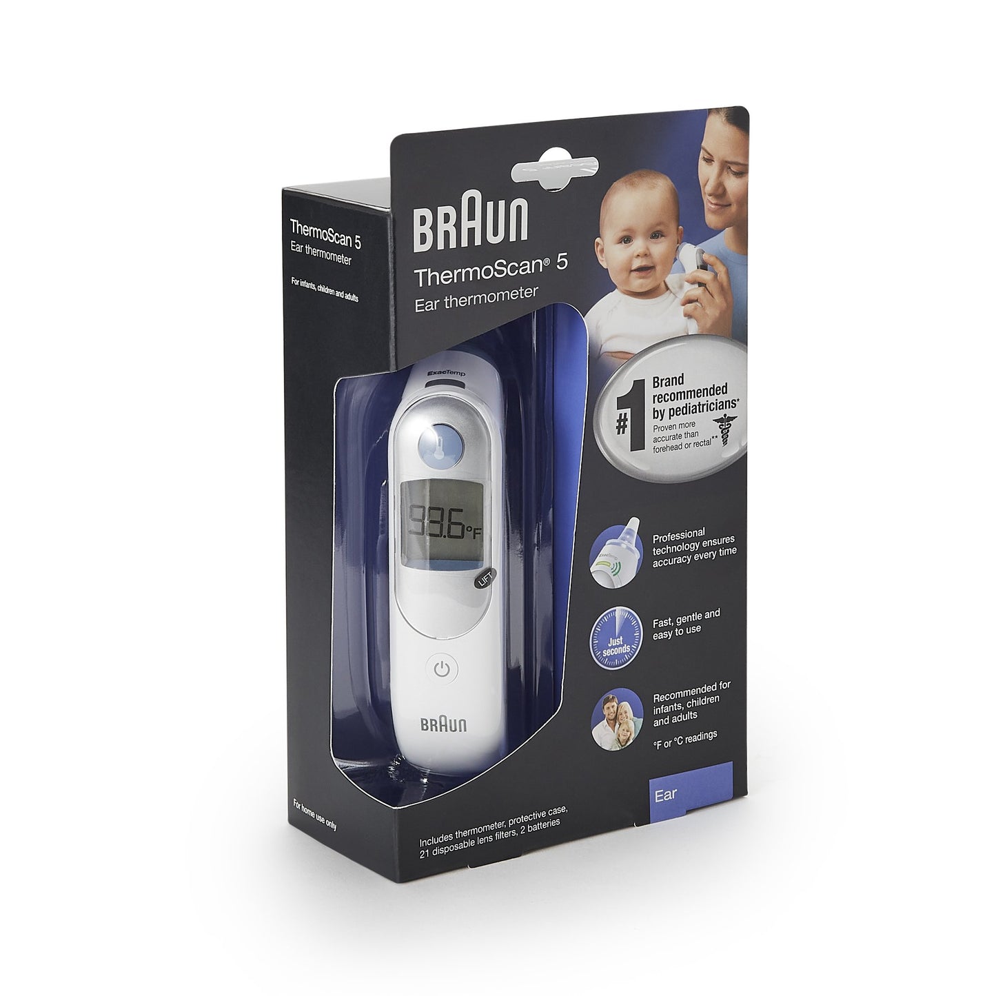 Tympanic Ear Thermometer Braun ThermoScan® Ear Probe Handheld - 32878506015
