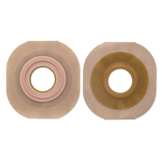 Ostomy Barrier FlexTend™ Precut, Extended Wear Adhesive Tape 44 mm Flange Green Code System 3/4 Inch Opening - 14902