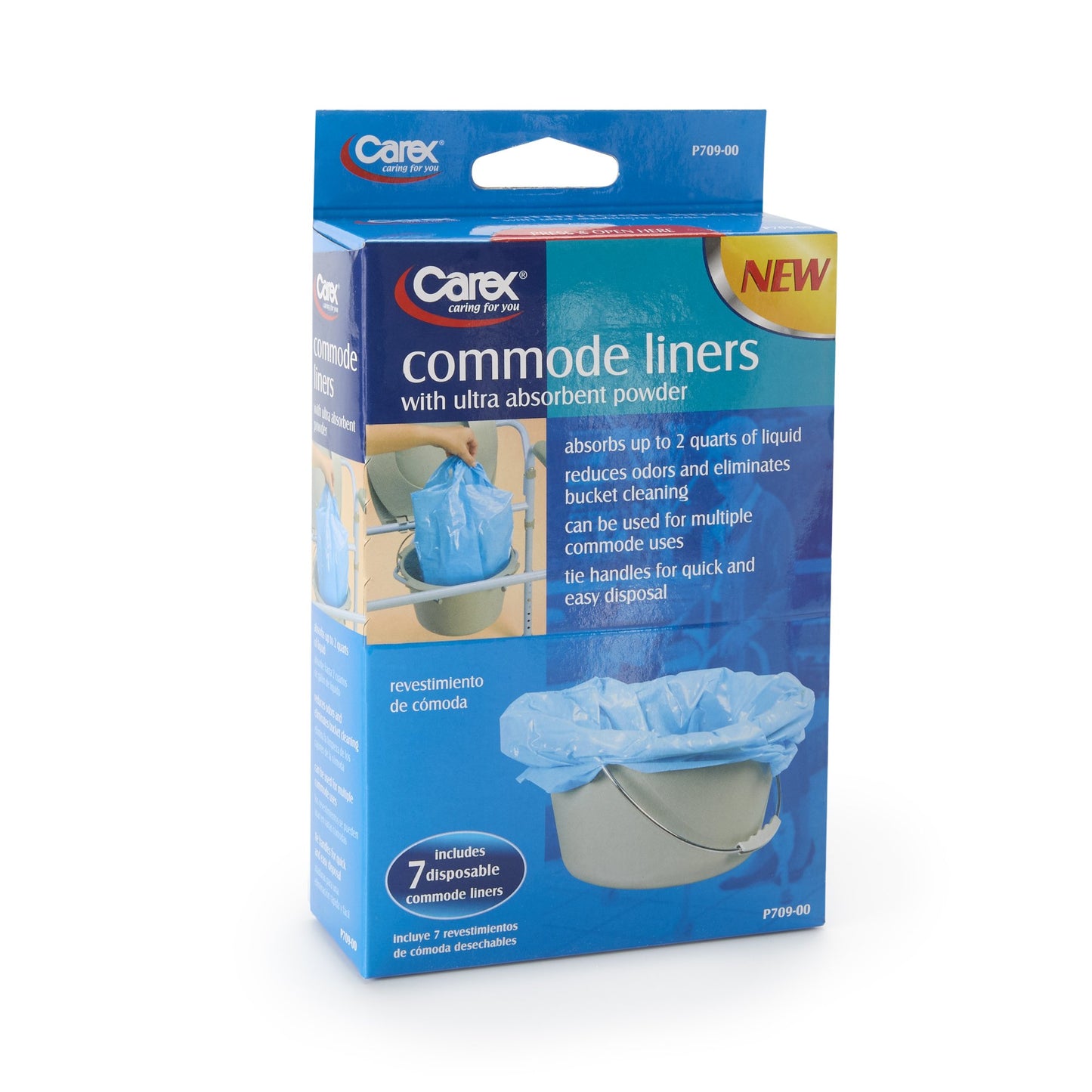 Carex® Commode Liner, 14 x 14 Inch FGP70900 0000