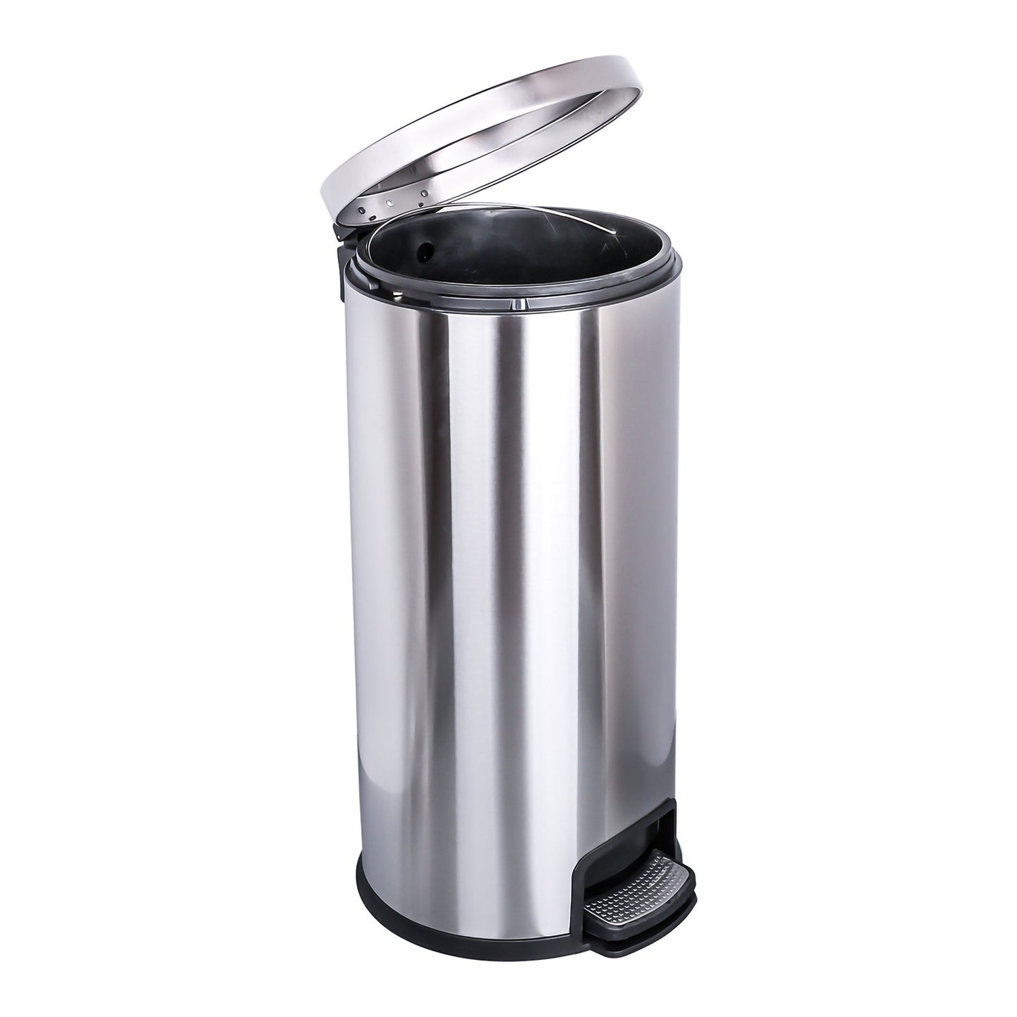 McKesson Trash Can, Stainless Steel, Round, 8 Gallons, 12 x 26.77 Inch 16-45269