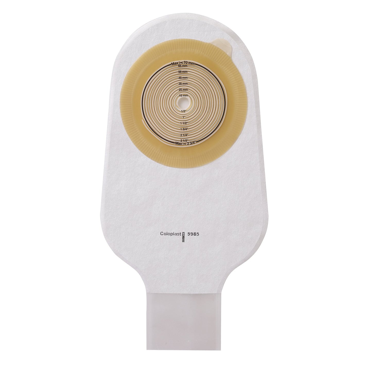 Assura® Flat 1-Piece Transparent Ostomy Pouch, 10 – 70 mm Stomas 12660