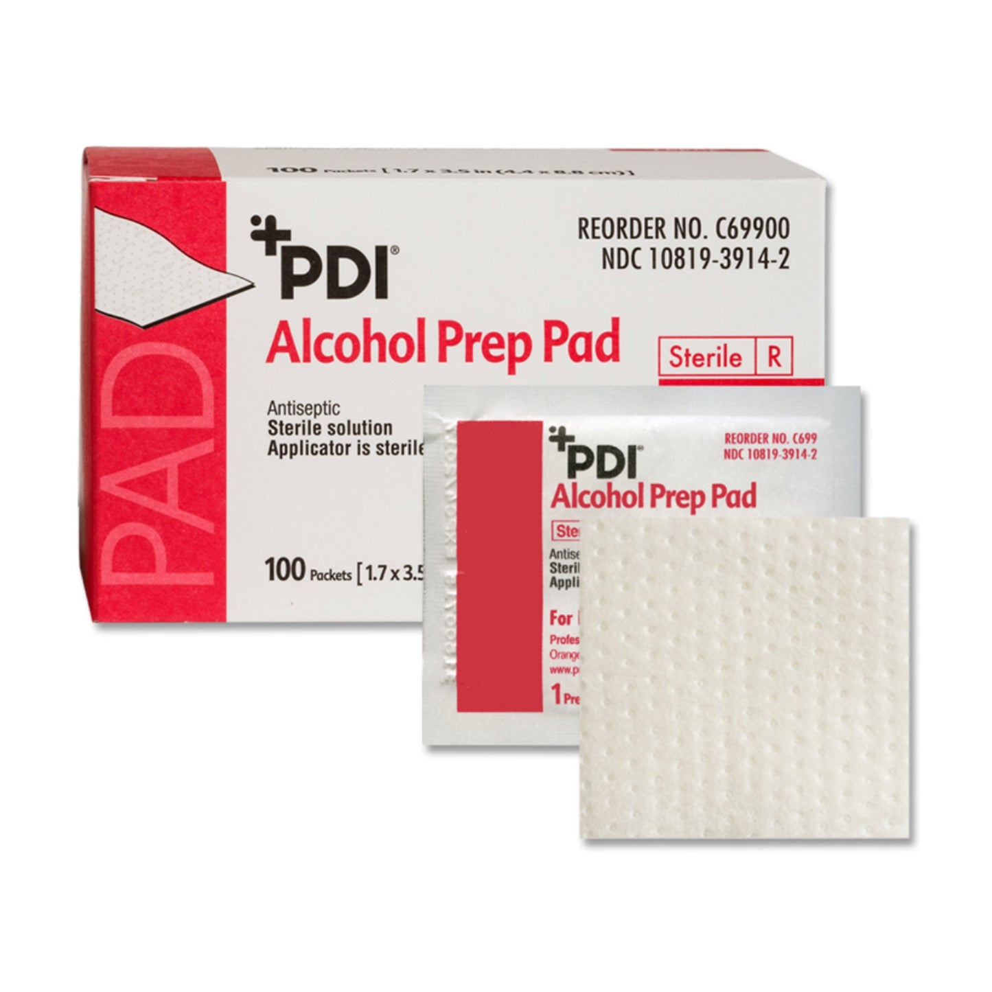 PDI® Alcohol Prep Pad, 2½ x 3 Inch C69900