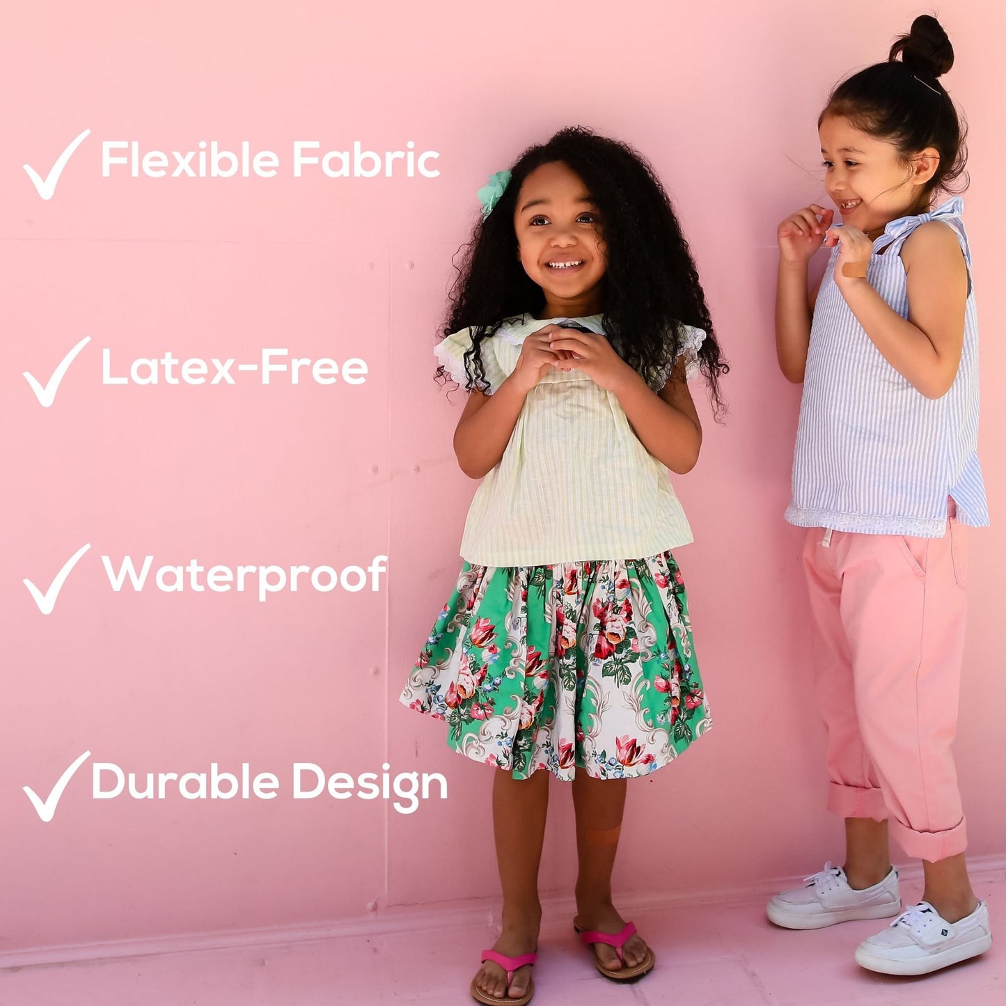 Tru-Colour Skin Tone Shade Fabric Bandage Adhesive Strip, Dark Brown, 1 x 3 Inch TCB-PLS100