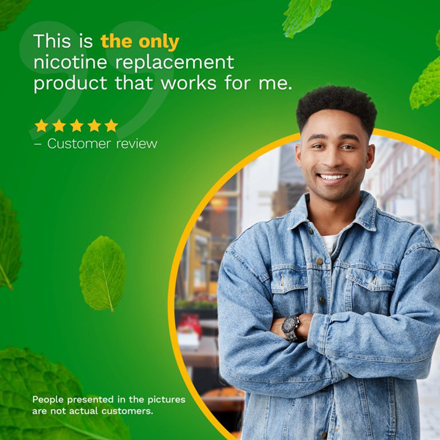 Nicorette Stop Smoking Aid Gum 4 mg Spearmint Burst with a Hint of Chamomile 00135053302