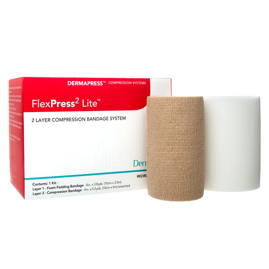 FlexPress2 Lite™ Self-adherent Closure Two-Layer Compression Bandage System 79200
