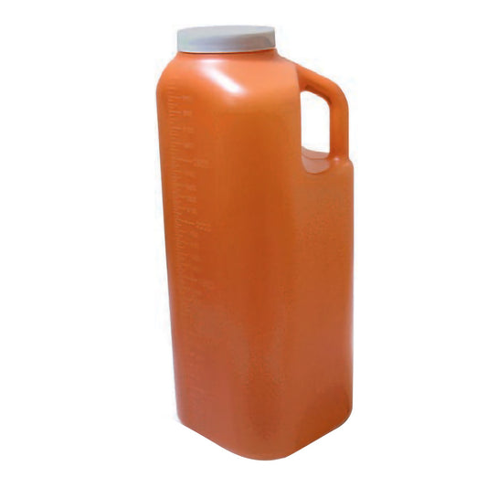 24 Hour Urine Specimen Collection Container 4-1/2 X 6-5/16 X 9-5/8 Inch 3,000 mL (101 oz.) Screw Cap Unprinted NonSterile - 0803-2700