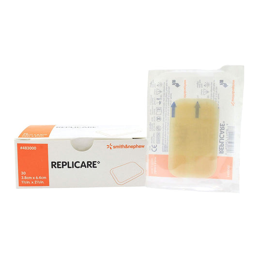 Hydrocolloid Dressing Replicare Film Backing 1-1/2 X 2-1/2 Inch Rectangle Hydrocolloid / Film - 483000