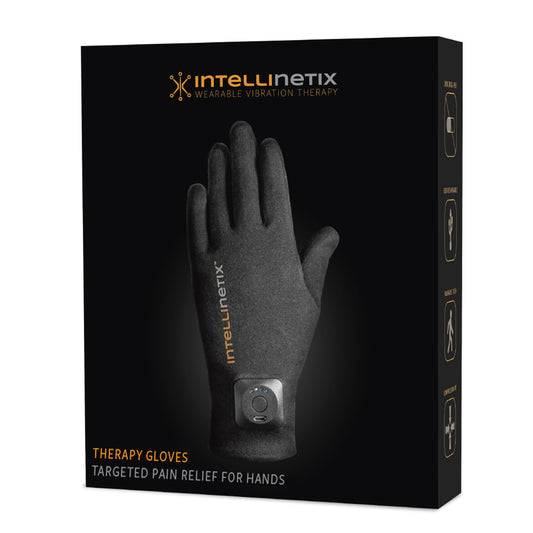 Intellinetix® Arthritis Vibrating Gloves, Medium, Black 07231