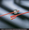 Foley Catheter Bardex® Lubricath® 2-Way Council Tip 5 cc Balloon 20 Fr. Red Rubber - 0196L20