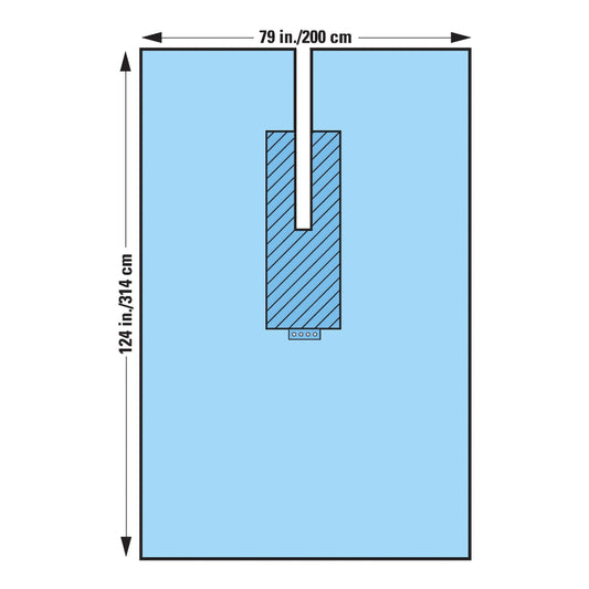 Surgical Drape U-Drape 80 W X 124 L Inch Sterile - 89079