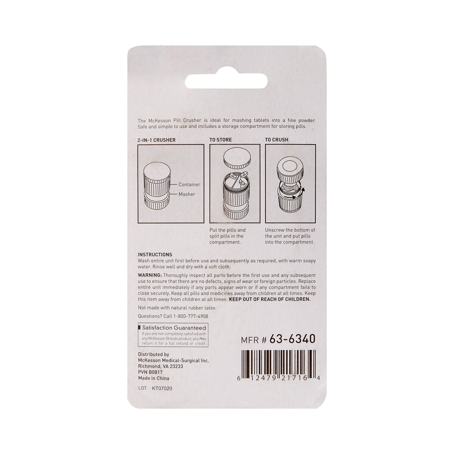 McKesson Pill Crusher 63-6340
