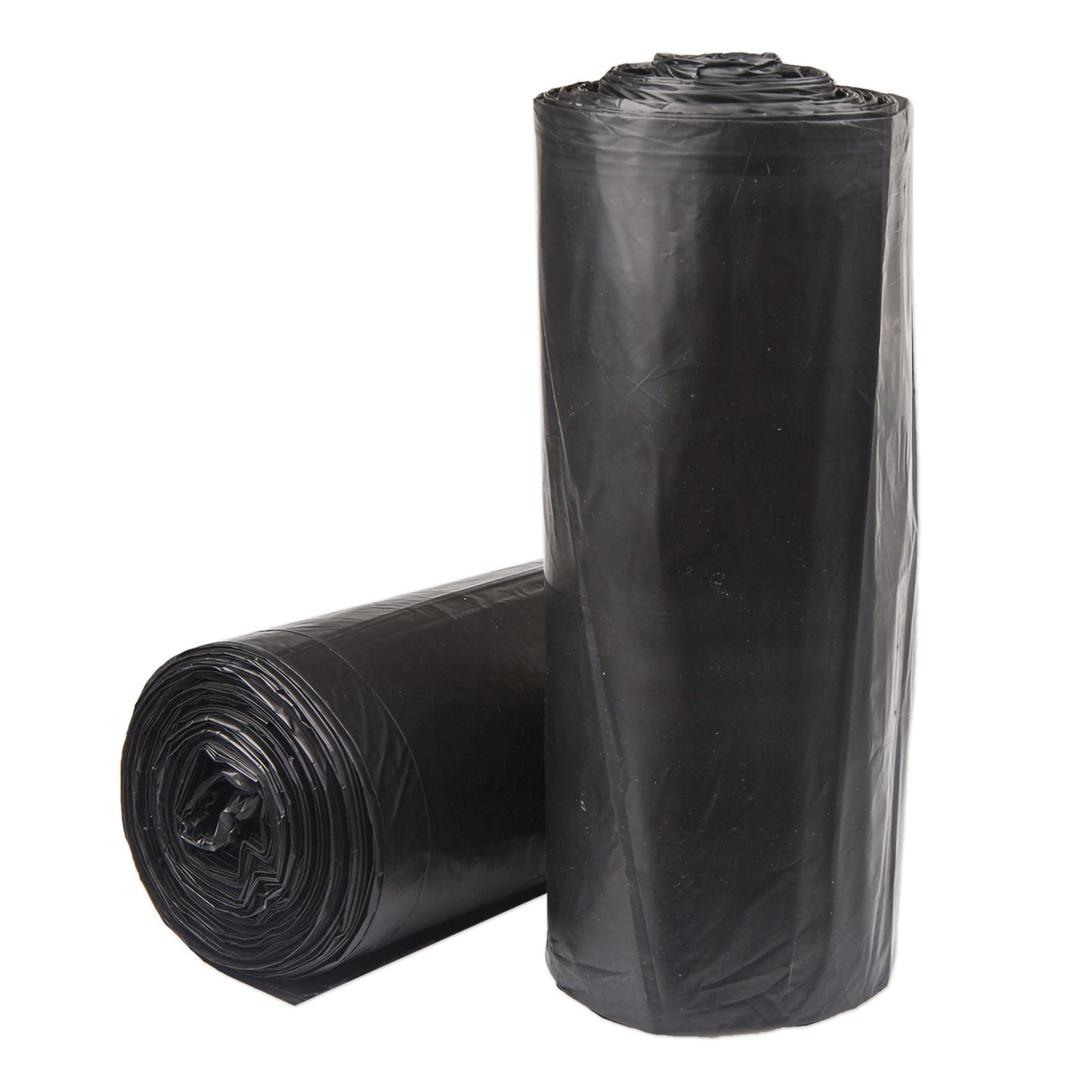 Trash Bag McKesson 45 gal. Black HDPE 22 Mic. 40 X 48 Inch Star Seal Bottom Coreless Roll - S404822K