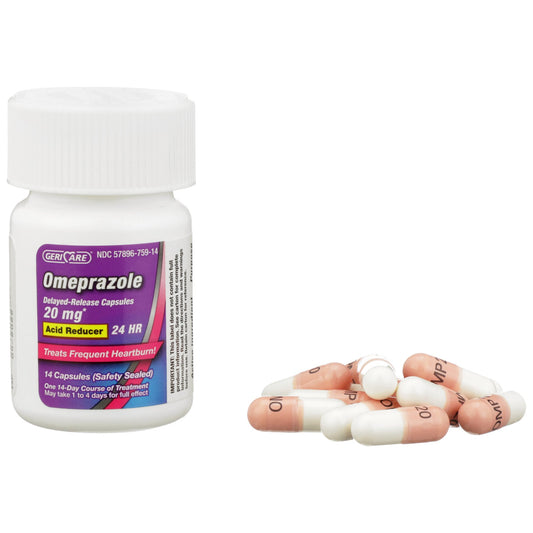 Antacid Geri-Care® 20.6 mg Strength Delayed-Release Capsule 42 per Box - 760-42-GCP