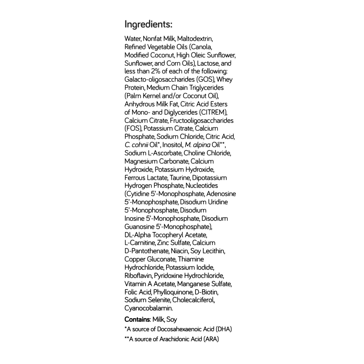 Fortini™ Infant Formula, 4-ounce carton 161212