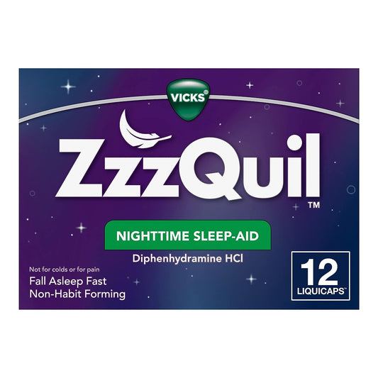 ZzzQuil™ Nighttime Sleep-Aid LiquiCaps 32390003802