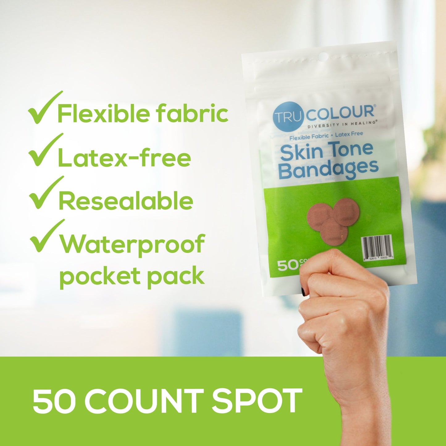 TruColour® Olive Adhesive Strip, Spot TCB-GDOT