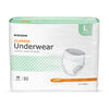 Unisex Adult Absorbent Underwear McKesson Classic Pull On with Tear Away Seams Large Disposable Light Absorbency - UWELG