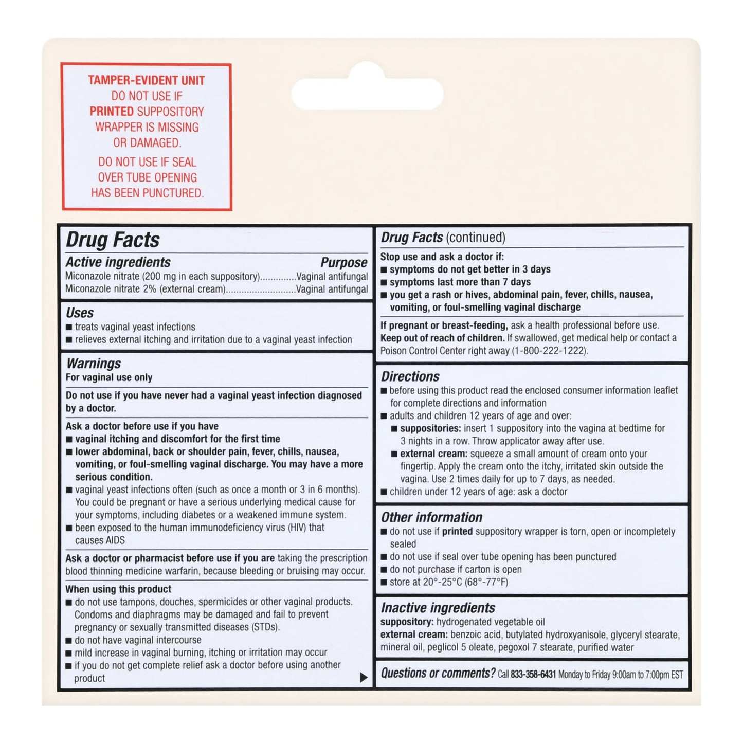 Foster & Thrive™ 2% Miconazole Nitrate Vaginal Antifungal Kit 70677122601