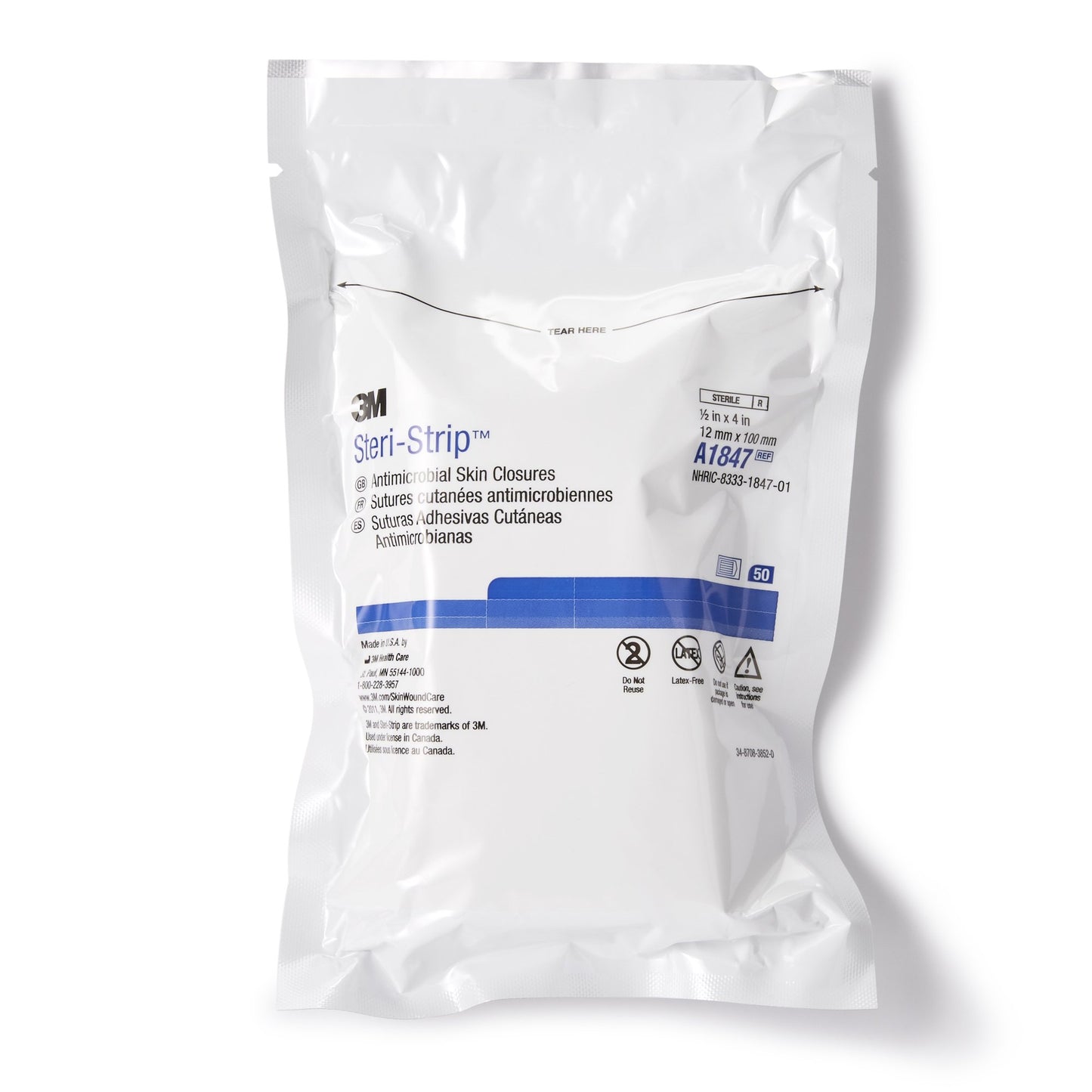 3M™ Steri-Strip™ Antimicrobial Skin Closure Strip A1847