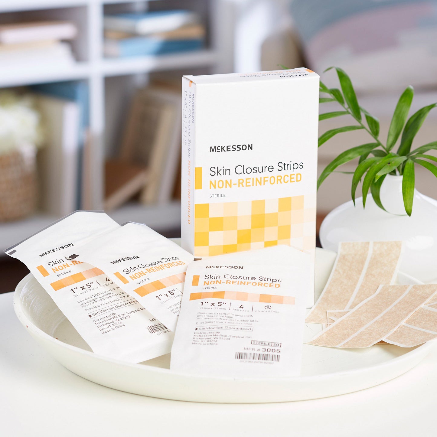 McKesson Non-Reinforced Skin Closure Strip, 1 x 5 Inch 3005