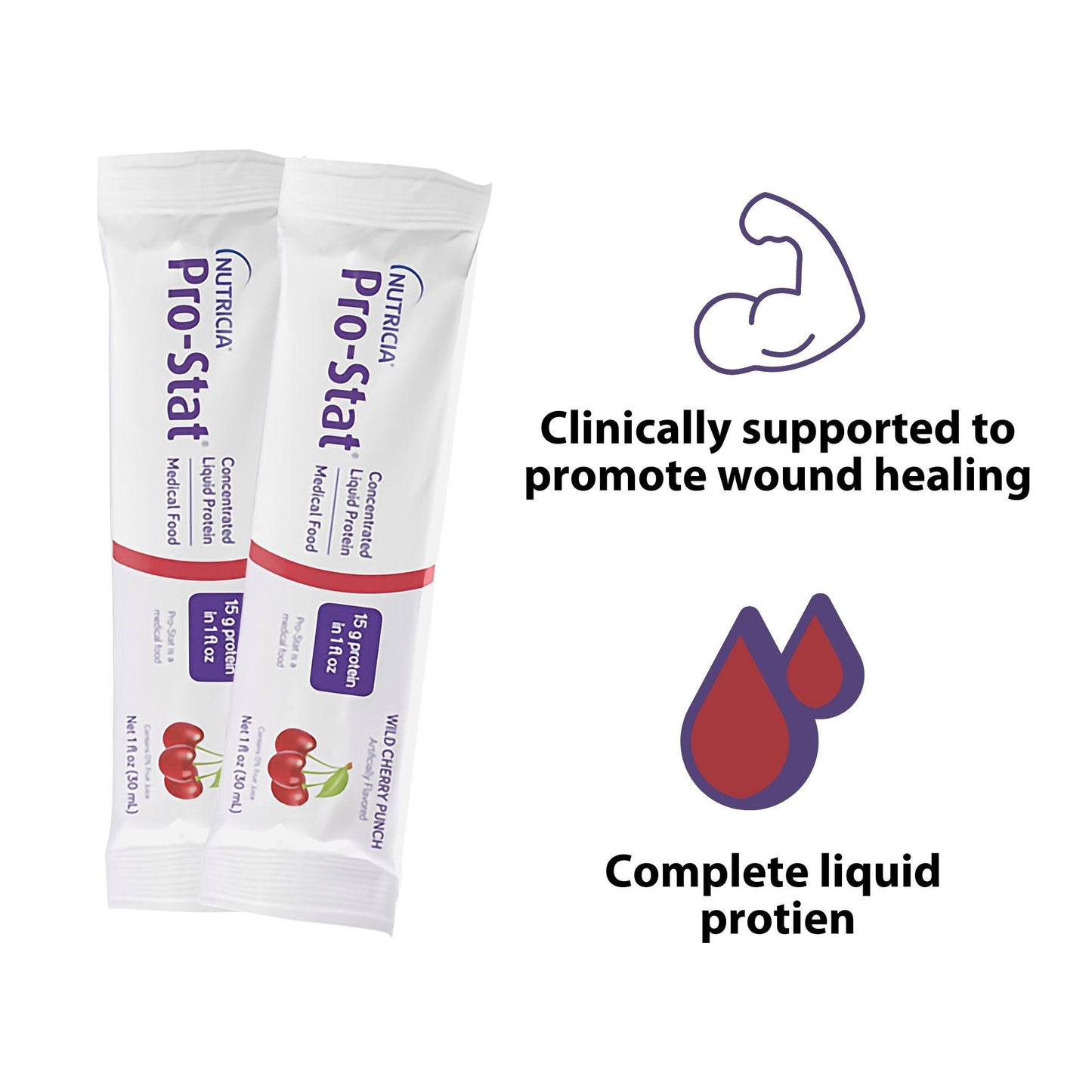 Pro-Stat® Wild Cherry Punch Concentrated Liquid Protein Medical Food 78395