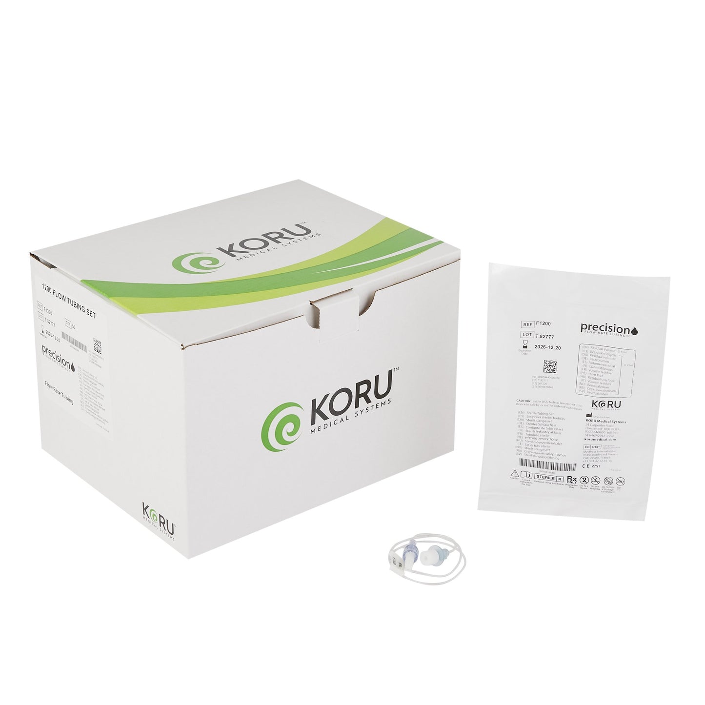KORU Medical Systems Precision Flow Rate Tubing Set F1200