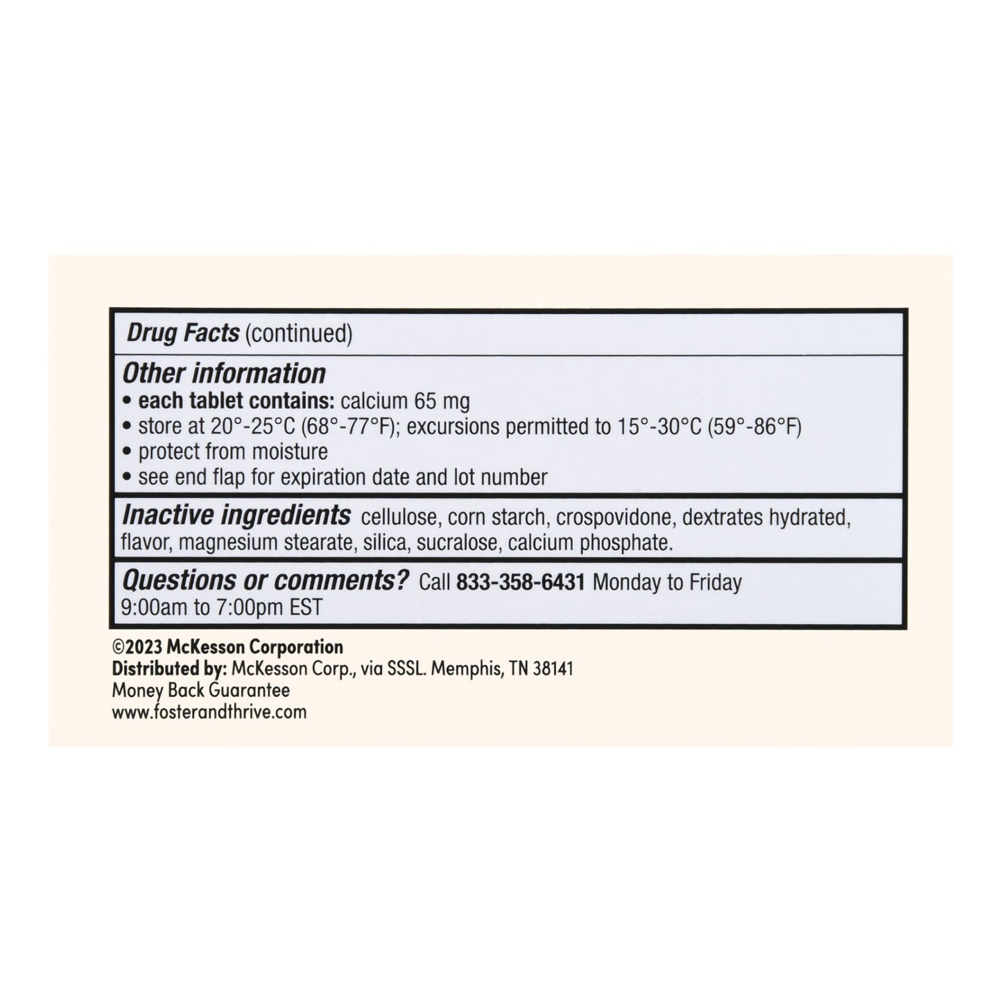 Foster & Thrive™ Gas Relief 80 mg Simethicone Chewable Tablets, Mint Flavor 70677106702