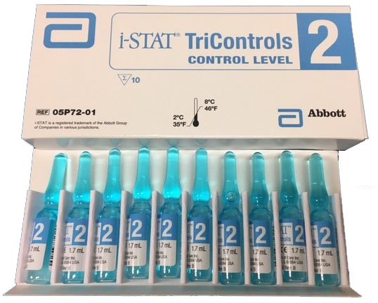 Control i-STAT® Tricontrols Sodium / Potassium Level 2 1.7 mL - 05P7201