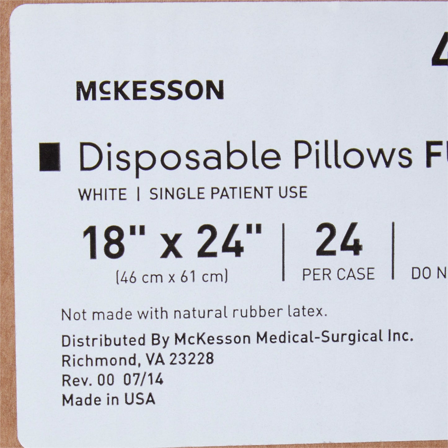 McKesson Disposable Bed Pillow 41-1824-F