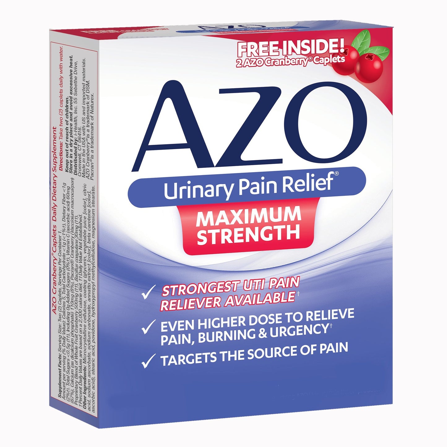 AZO® Urinary Pain Relief Tablets, Maximum Strength, 24 per Box 787651241531